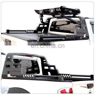 Custom Pickup Trucks Universal Roll Bar With Roof Rack Bar for Mitsubishi L200 triton Navara NP300 d22