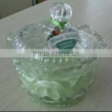 200G Scented Candle with glass Jar and lid ,Home Decorative wax candle, gift set SA-1543