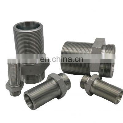 Wholesale High Quality Straight Bulkhead Fitting Thread Fitting Connector Factory Direct