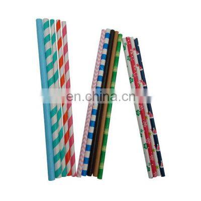 2021 most popular thick plastic customizable pattern stainless steel straw