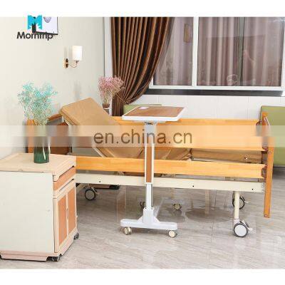 Homecare Furniture Fowler's Position Wood Material Two Function Mobility Hospital Medical Nursing Bed With Foam Mattress photo-2