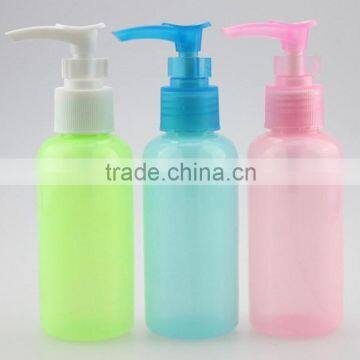 Colorful 100ml round PET plastic bottle