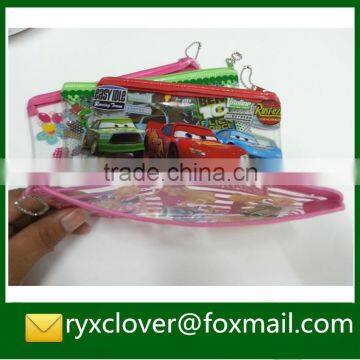 Clear PVC Zipper File Bag Pencil Bag With Cartoon photo-2