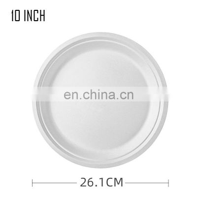 Wedding Romantic Barbecue Birthday Cake Leaf Plate Environmental Compostable Handmade Disposable Bamboo Round Plates