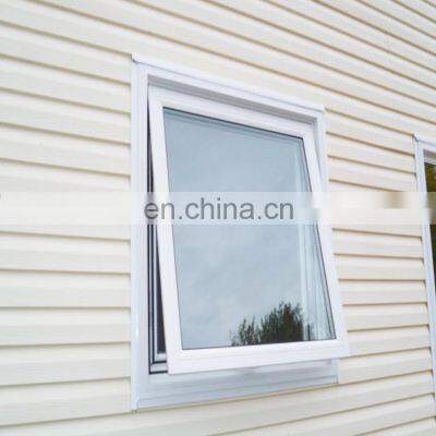 AS2047 CE Drop Arm Window Awning Double Tempered Frosted Glass Awning Window With Stainless Steel Mosquito Screen photo-5