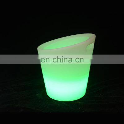 Wholesale customized different color led ice bucket  Portable Party Use Led Rechargeable Cooler Glowing Plastic LED ice bucket