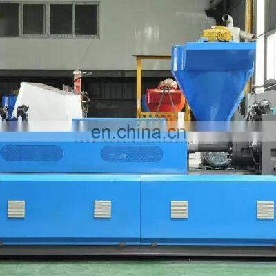 ONE TWO SCREW PE PP BOPP PA POF NYLON FILM PLASTIC MATERIAL RECYCLE AIR COOLING DRY-WET GRANULATING PELLETIZER PRODUCE MACHINE photo-3