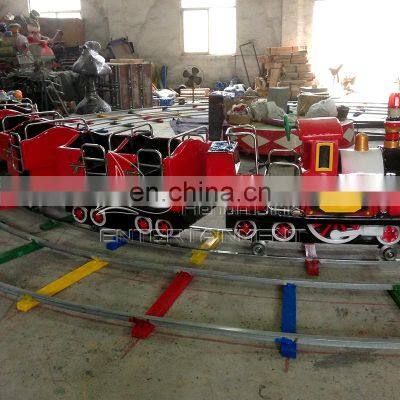 Outdoor Theme Park Toy Electric Train Ride Equipment Track Amusement Rides Mini Trains photo-4