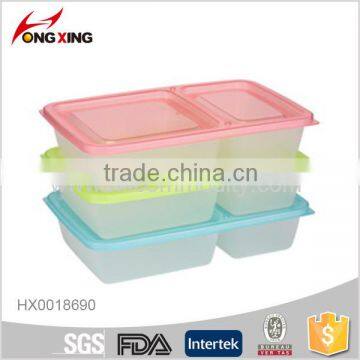 2016 new design 2L double food fresh keeping box