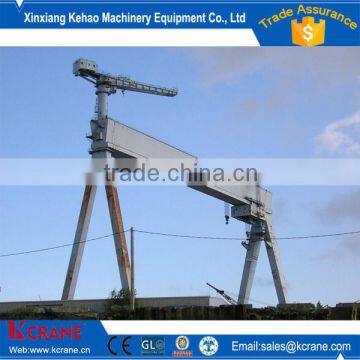 Heavy duty double girder shipyard 16t goliath crane