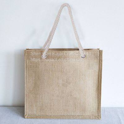 Linen Like Fabric Pouch Bag, Promotion Bag