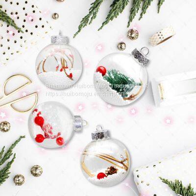 Wholesale Custom Design Handmade Decorative Christmas Tree Ornament Hanging Feather Ball photo-4