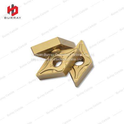 DNMG150408-MA Tungsten Carbide Turning Insert with Yellow Coating