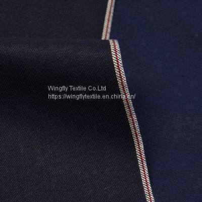 8oz Indigo Warp Indigo Weft Selvage Denim Shirt Premium Denim Fabric Manufacturers W187013