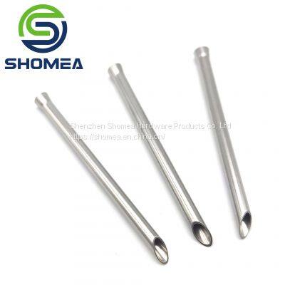 SHOMEA Custom Medical Grade Stainless steel flare end trocar needle with open end