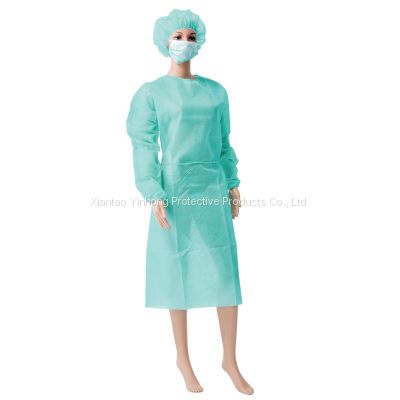 Protective Healthcare Workers Patients PP Nonwoven Disposable Isolation Gown