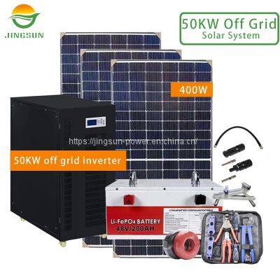 50KW Off Grid Solar System 400W panels