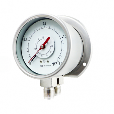 Double Needle Double Tube Differential Pressure Gauge photo-3