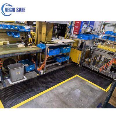 AEGIRSAFE Rubber Bubble Surface Interlocking Anti Fatigue Mats for Workshops photo-5