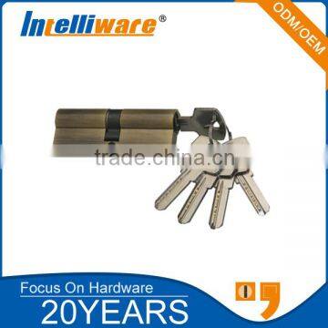 Double Open Cylinder Euro Profile Brass Cylinder Lock