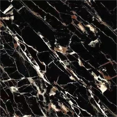 Dark Color 600X600mm Vitrified Ceramic Glazed Polished Porcelain Marble Floor Wall Tile photo-3