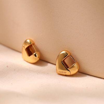 KMJ High Quality 18K Gold Plating With Electrophoretic Coating Tarnish Resistance Jewellery Earrings photo-3