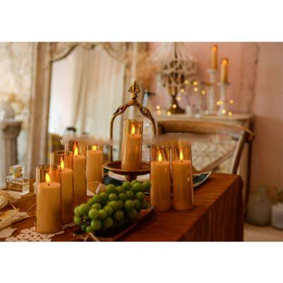 Waterproof Flameless Flickering Candles Battery Operated Outdoor LED Candle With Remote for Home Decor photo-2
