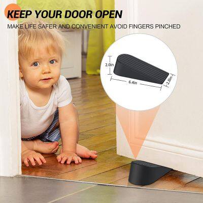 Extra Large Door Stoppers for Bottom of Door Gaps Heavy Duty Doorstop Great for Home Office,Rubber Door Stopper Wedge for Tile photo-2