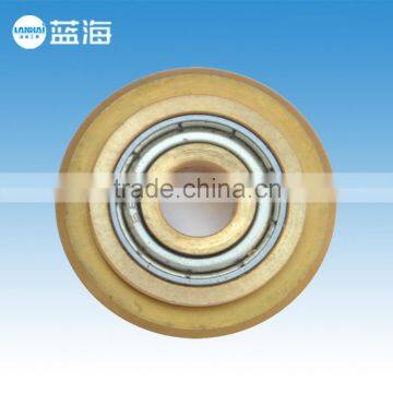 Ball bearing tile cutter wheels for manual tile cutter