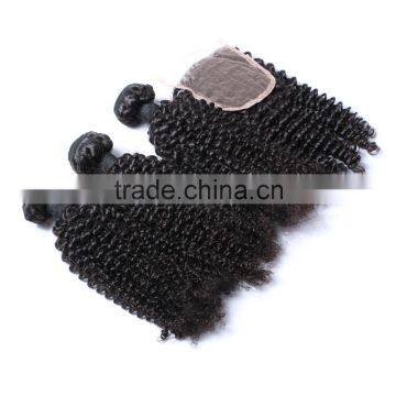 Afro Kinky Curl Indian Hair Natural Human Hair Lace Frontal Piece in South Africa Supplier's Choice