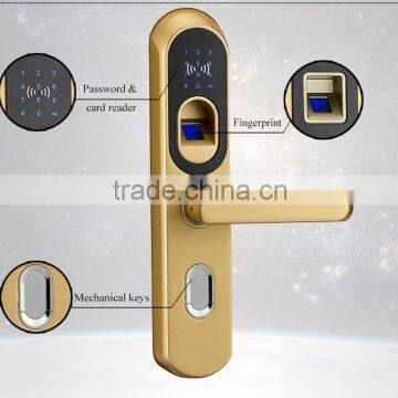 Touch screen electronic smart digital Home fingerprint front Door Lock