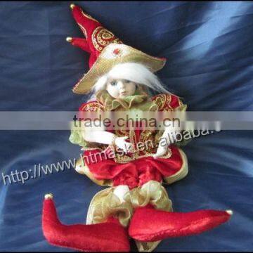 factory direct fabric doll ornaments hanging feet Cubs couple sitting decorative gift