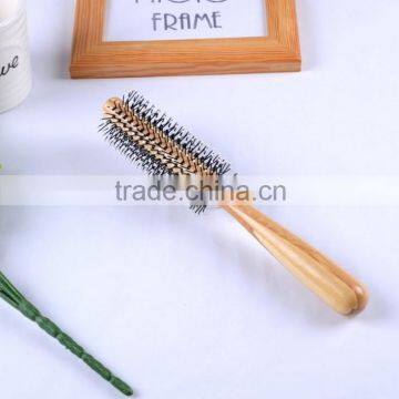 Wood Handle Anti-static Hairdressing Curly Brush Hair Comb