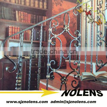 NL918-26 straight wrought iron railings/interior wrought iron stair railings