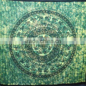 HIPPIE GYPSY TIE DYE INDIAN MANDALA PATTERN VINTAGE HIPPIE WALL DECORATIVE THROW photo-2