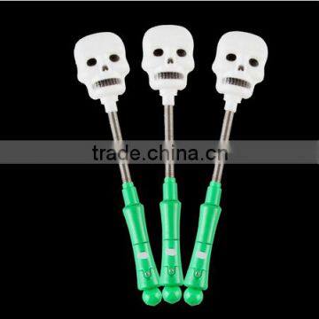 Halloween Pumpkin/Skull LED Light Stick Flash Glow PVC Fluorescence Sticks With Shaking Spring Party Decoration photo-4