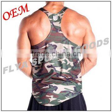 2016 Hot Sale Slim Fit Camo Singlet for Men in Dongguan Professional Manufacturer photo-3