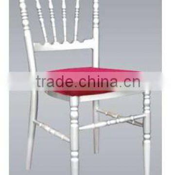 Modern Fabric Banquet Chair Wedding Dining Chair White Hotel Aluminum Metal Chair BY-1233