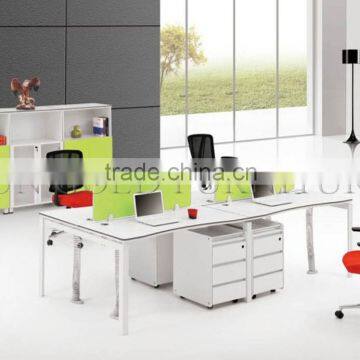 Best selling Wooden 4 seat Workstation Cubicle for Small Office ( SZ-WS420)