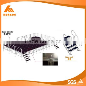 aluminum acrylic glass topping outdoor stage