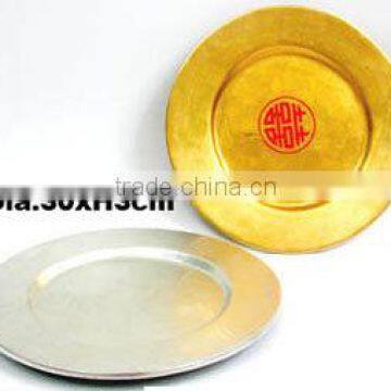 Lucky lacquered gold oval tray TK Vietnam