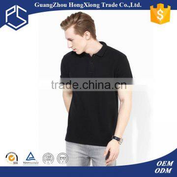 Handsome design black plain comfortable po-lo european cut t shirts