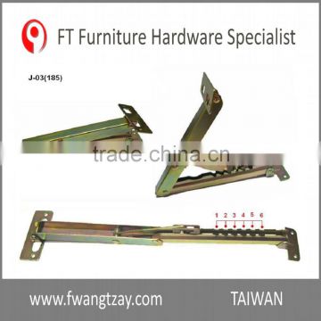 Taiwan Hardware 6 Position Lift up Industrial Furniture Adjustable Angle Door Desk Table Bed Sofa Metal Ratchet Angle Hinge