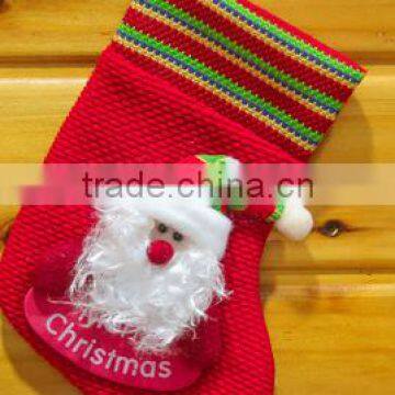 red Christmas socks santa hanging socks