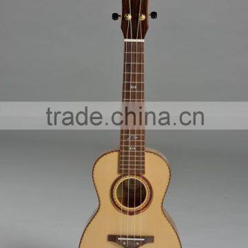 24 inch concert solid spruce ukulele