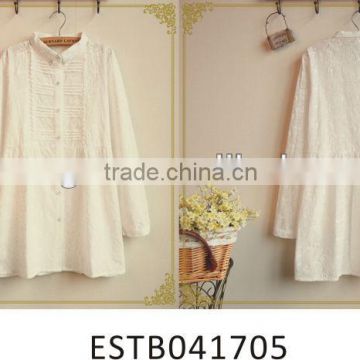 Ladies embroidered white fancy blouse