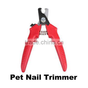 Pets Cat Red Pet Dog Toe Nail Clipper Grooming Trimmer Cat Dog Scissors Stainless Steel Blade Cutter photo-3