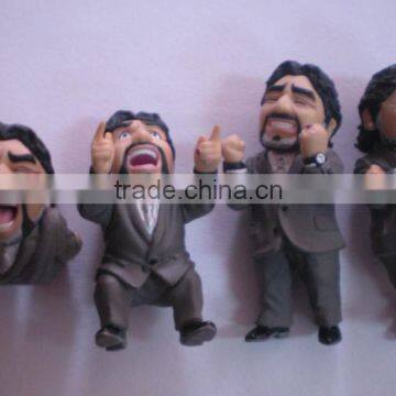 realistic PVC 3D custom big head toy for gift