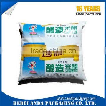 2016 PE/PVA/PE vinegar packaging pouch black and white film