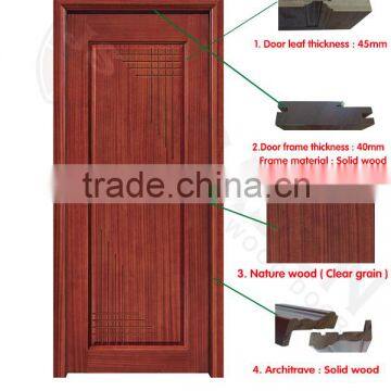 Pre-hung Security Lock Engineered Wood Amenities Hotel Door Design Price photo-2